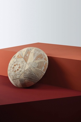 Wonderwood marquetry bowl by Richard Yasmine.