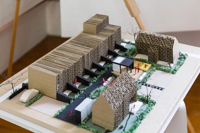 Co-housing model at the Envision co-housing breakfast forum, held at Studio One Toi Tū in Grey Lynn on Thursday 22 September.