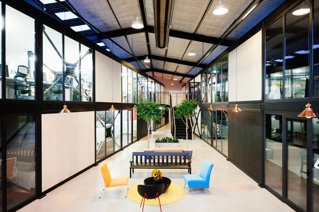 Finalist: Workplace (up to 1,000m2) – Qb Studios (Addington, Christchurch) by Innotrade Modular Buildings.