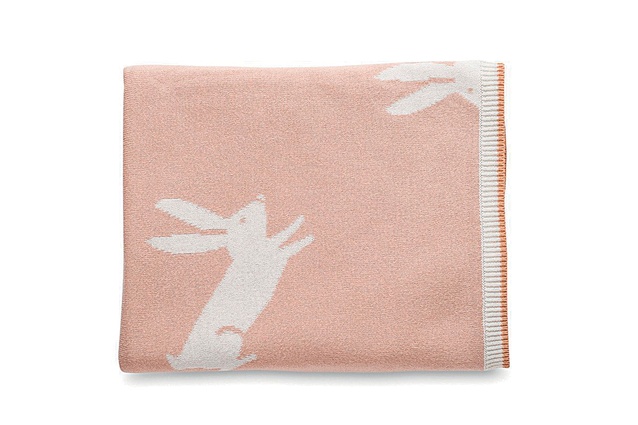 Jackrabbit Cotton Knit Cot Blanket | $90 from <a
href="https://www.cittadesign.com/child/sleep/baby-blankets-wraps/jackrabbit-cotton-knit-cot-blanket-KGP0019" target="_blank"><u>cittadesign.com</u></a>