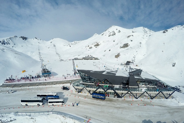 Commercial Architecture category finalist: The New Remarkables Base Amenities Building, Queenstown by Michael Wyatt Architect.