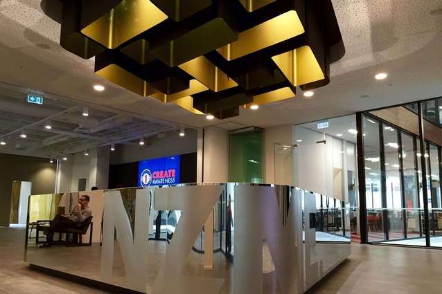 Finalist: Craftsmanship – NZME reception fittings (Auckland) by Artiture.