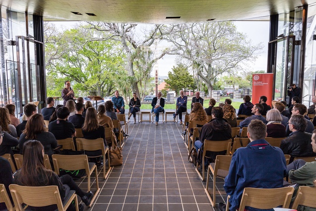 Fringe Benefits? event on Friday 23 Sept, organised by <em>ArchitectureNZ</em> magazine and Resene. Panel discussion with Pip Cheshire, Patrick Reynolds, Bill McKay and more.