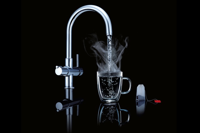 The GROHE Red Kitchen Mixer. RRP $3,269 (exc GST); paterson.co.nz