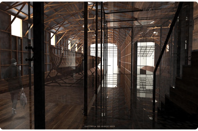 Finalist: Student – Jiaxuan Goh (University of Auckland) – Percy Vos Boatyard Re-imagined.