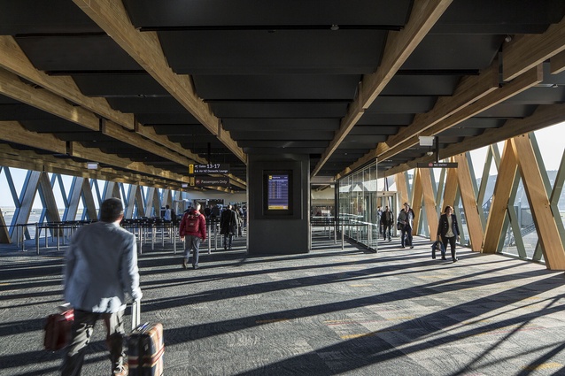 Commercial category finalist: Wellington International Airport Limited Terminal South Extension by Warren and Mahoney Architects.