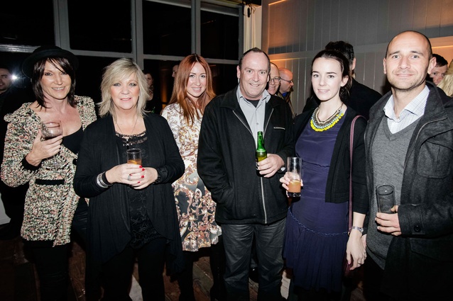 From left: Karen Hansen of Lundia, Carol Beeson of Lundia, Nicole Fasona of Furniture Lab, Greg Stone of Lundia.