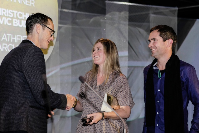 Suzy Martin and Nick Strachan of Athfield Architects.
