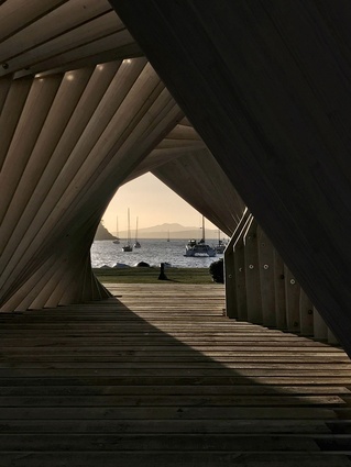 Small Project Architecture category finalist: Waiheke Gateway Pavilion by Stevens Lawson Architects.