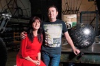 With designers Andrea Harradine and Todd Stevenson
