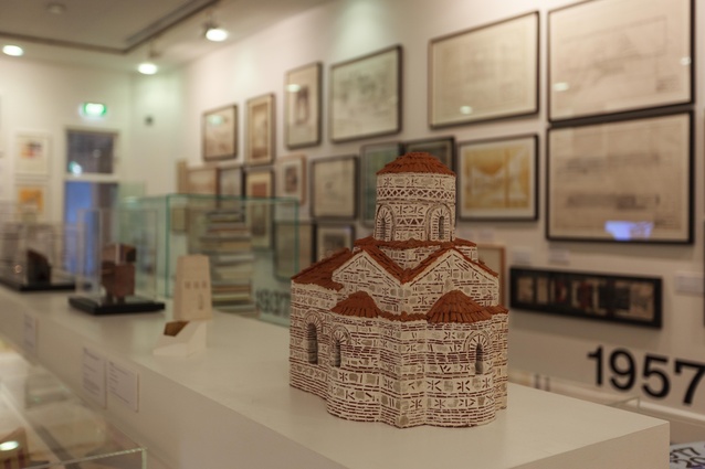 Models on display at the centenary exhibition of student works from the School of Architecture and Planning of the University of Auckland, open at Gus Fisher Gallery.