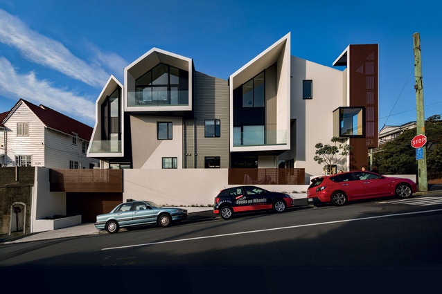 Zavos Corner, Mount Victoria, Wellington by Parsonson Architects.

